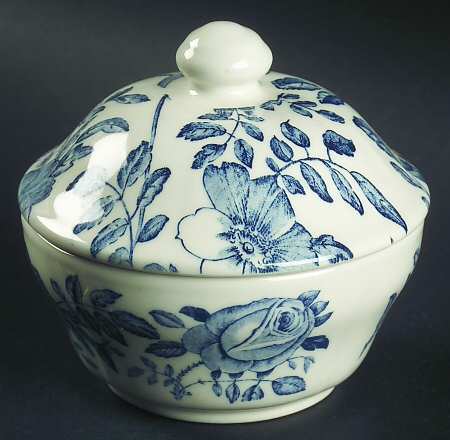 Blue Peony (Smooth) Mini Sugar Bowl & Lid