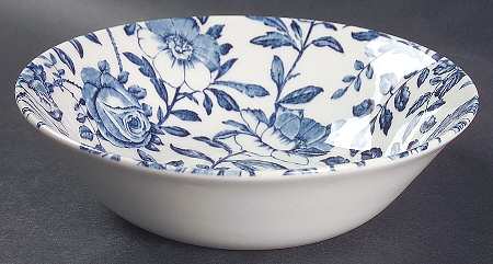 Blue Peony (Smooth) Coupe Cereal Bowl