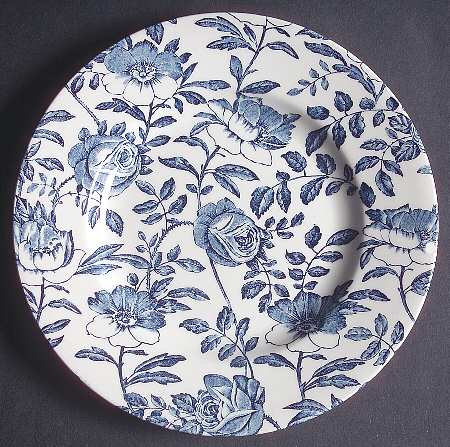 Blue Peony (Smooth) Dessert/Pie Plate