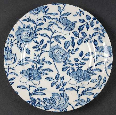 Blue Peony (Smooth) Bread & Butter Plate