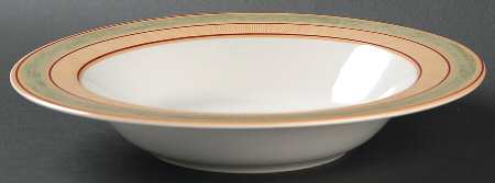 Amadora Red Large Rim Soup Bowl