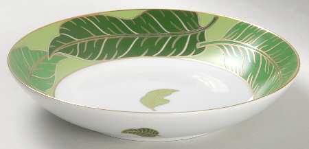 Gold Leaf Coupe Soup Bowl