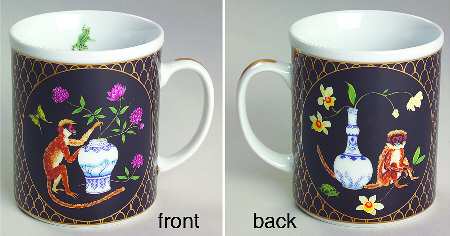 Monkey Garden Mug (2 Motifs on 1 Mug)