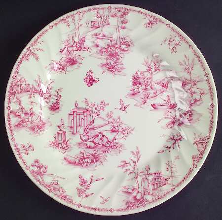 Toile Pink (Scalloped) by Churchill