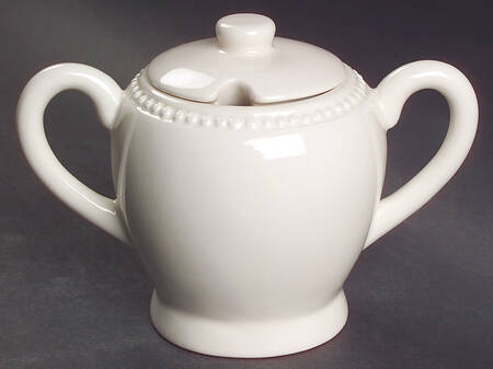 String Of Pearls Sugar Bowl & Lid