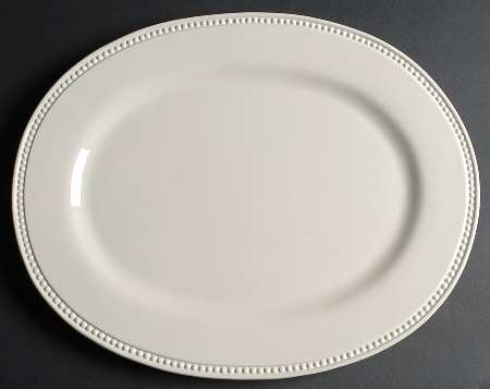 String Of Pearls 16" Oval Serving Platter