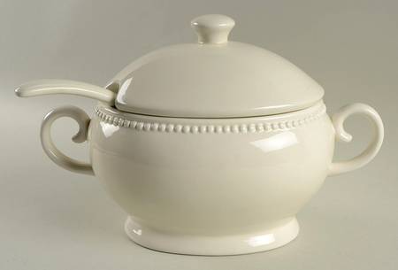 String Of Pearls Tureen & Lid w/Ladle