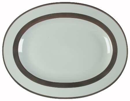 William Celadon 14" Oval Serving Platter