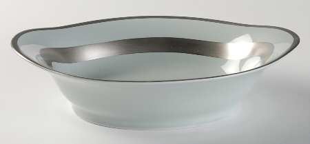 William Celadon 9" Oval Vegetable Bowl