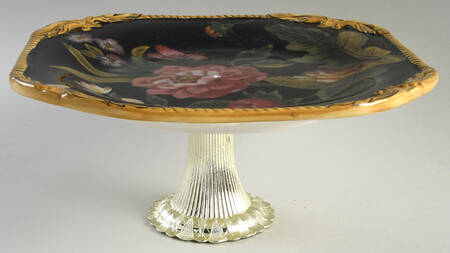 Bali Cake Stand with 4"-5" Metal Pedestal  Hc