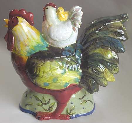 Country Collage Figural Cookie Jar & Lid by Certified International