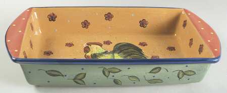 Country Collage 17" Rectangular Baker by Certified International