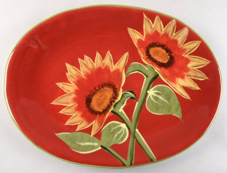Sunburst 17" Oval Serving Platter