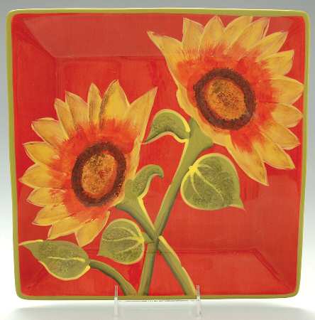 Sunburst 13" Square Serving Platter
