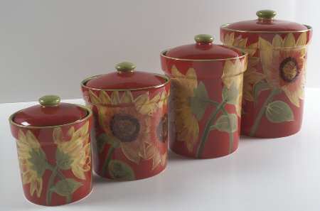 Sunburst (4 Piece) Canister Set (Box Set)