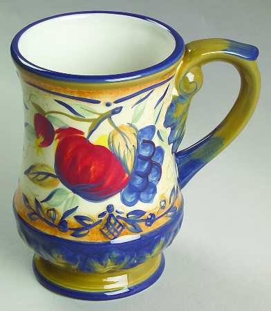 Tuscan Fruit Blue Mug