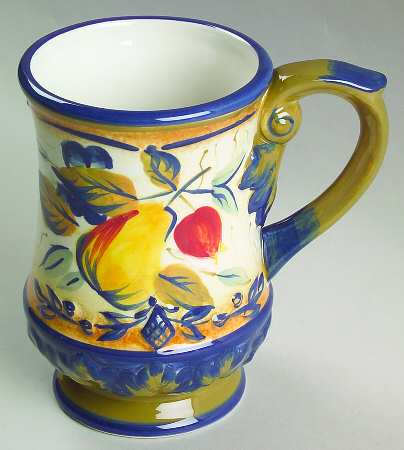 Tuscan Fruit Blue Mug