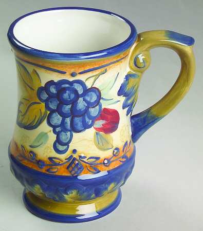 Tuscan Fruit Blue Mug