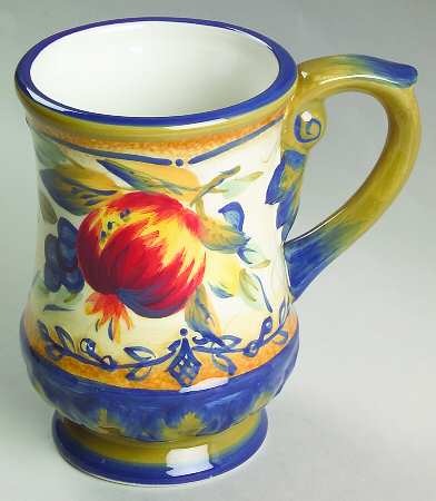 Tuscan Fruit Blue Mug