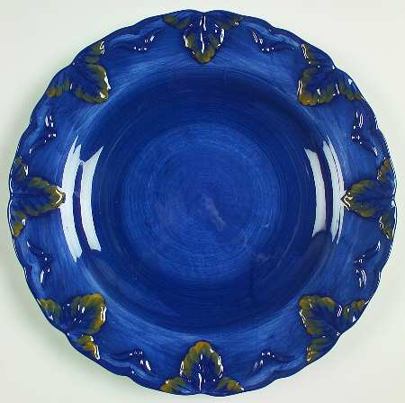 Tuscan Fruit Blue Service Plate (Charger)