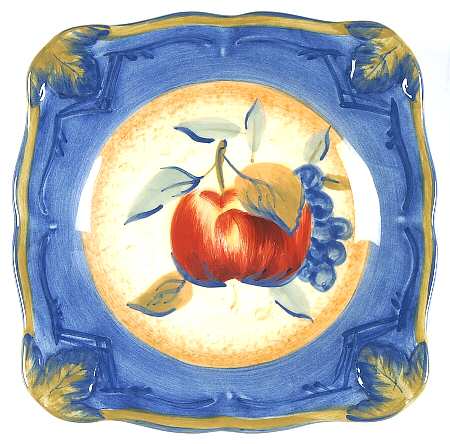 Tuscan Fruit Blue Individual Dip Dish