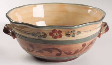 Tuscan Landscape 13" Large Salad Serving Bowl