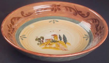 Tuscan Landscape 9" Individual Pasta Bowl