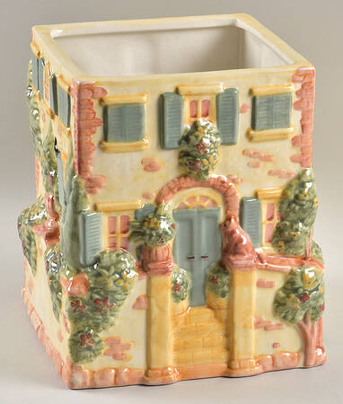 Tuscan Landscape Figural Cookie Jar No Lid