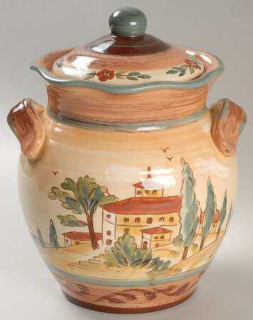 Tuscan Landscape Small Canister & Lid