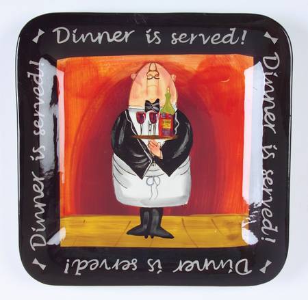 Dinner Is Served Dinner Plate