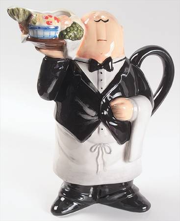 Dinner Is Served Figural Pitcher by Certified International