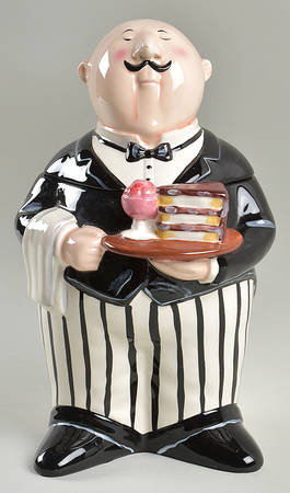 Dinner Is Served Figural Cookie Jar & Lid