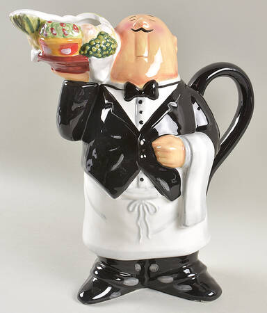 Dinner Is Served Figural Pitcher