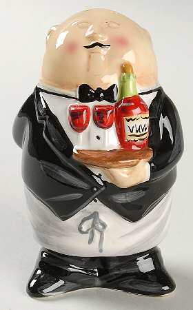 Dinner Is Served Figural Salt Shaker
