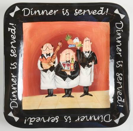 Dinner Is Served Dinner Plate