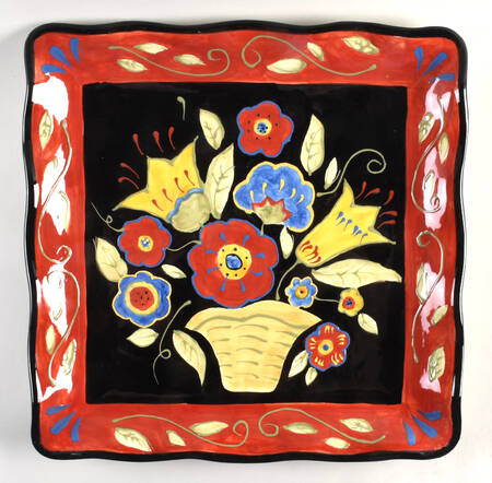 Garden Brights 16" Square Serving Platter