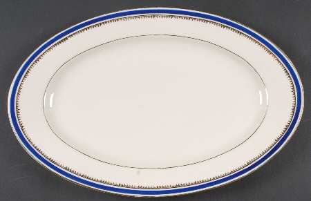 Marne 13" Oval Serving Platter by Czechia-Czechoslovakia