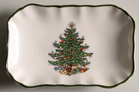 Christmas Tree (Narrow Green Band, White) Relish
