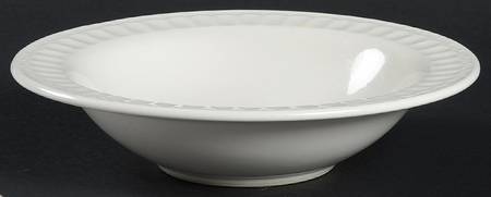 Parthenon White Rim Cereal Bowl