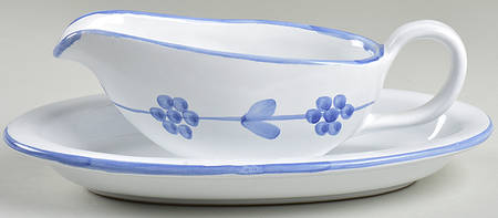 Pervinca Gravy Boat & Underplate