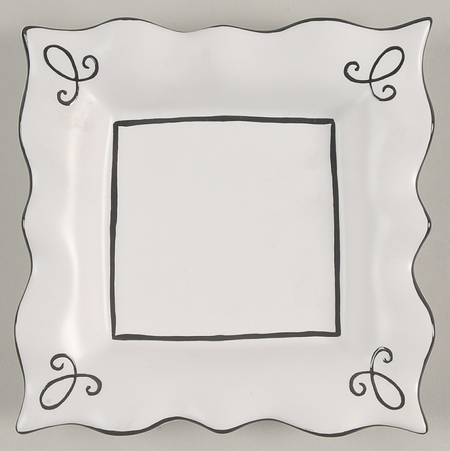 Bon Bonniere Coconut Creme Bread & Butter Plate