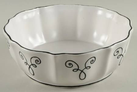 Bon Bonniere Coconut Creme 9" Round Vegetable Bowl