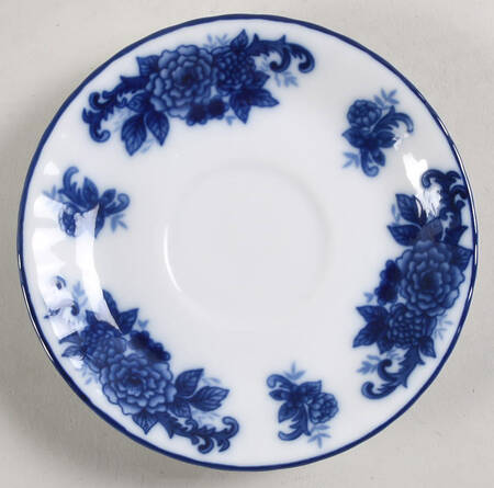 Blue And White Saucer for Footed Cup