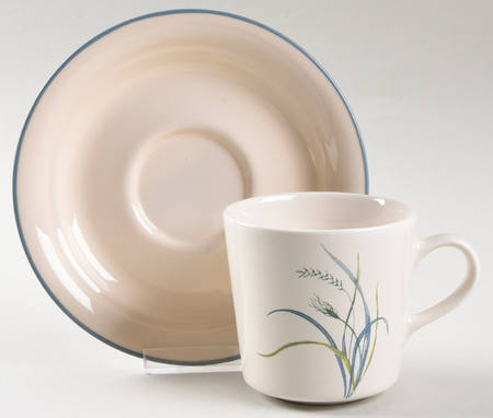 Coastal Breeze (Corelle) Flat Cup & Saucer Set