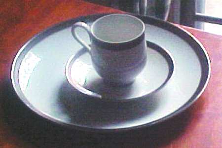 Satin Mist Footed Cup & Saucer Set