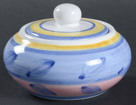 Rosemarino Sugar Bowl & Lid by Caleca