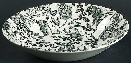 Black Peony Coupe Soup Bowl