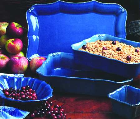 Vintage Port Blue 13"  Rectangular Baker