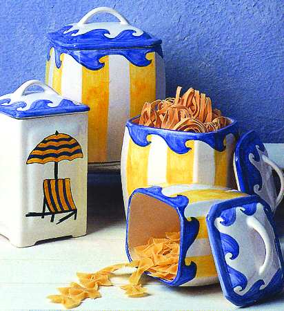 By the Sea Large Canister & Lid by Casafina