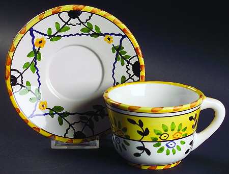 Nazare Flat Cup & Saucer Set